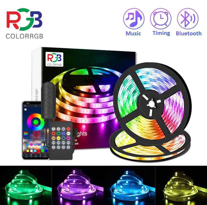 LED Strip Light, RGB 5050 Lights Music Sync Color Changing - Universo Shop