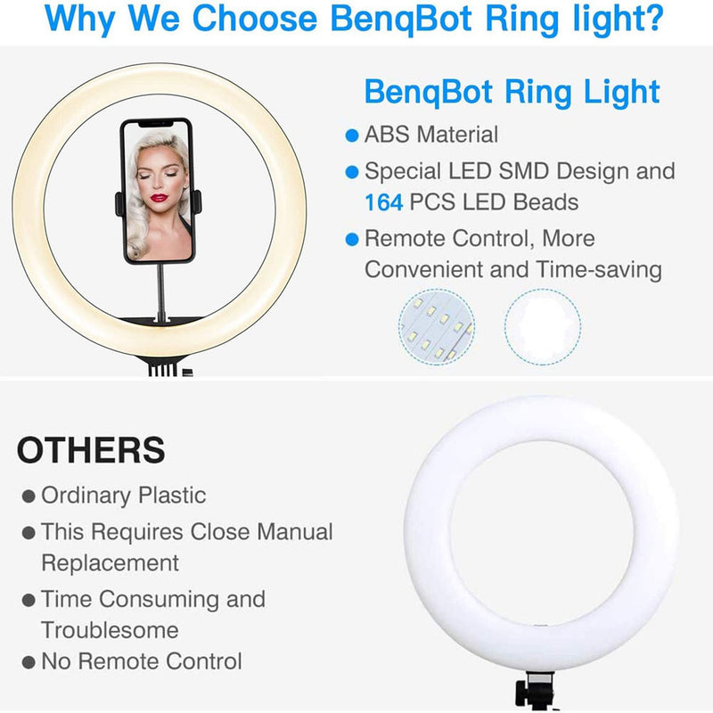 Compatible with Apple, Video Light, Dimmable Light, Selfie Led Ring Light, Usb Ring Light, With Tripod Frame Light - Universo Shop