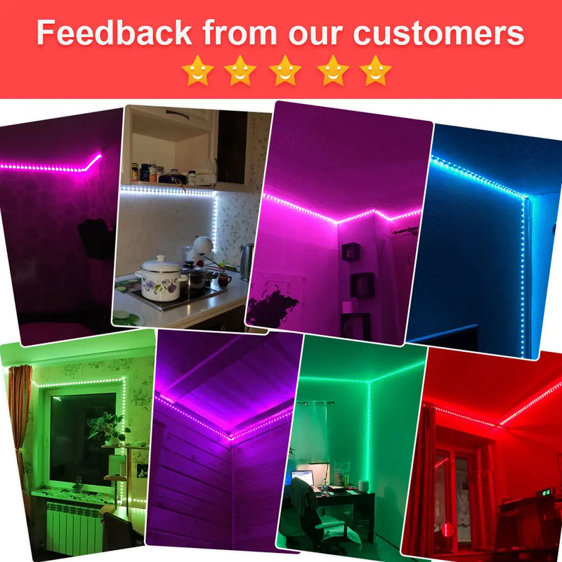 LED Strip Light, RGB 5050 Lights Music Sync Color Changing - Universo Shop