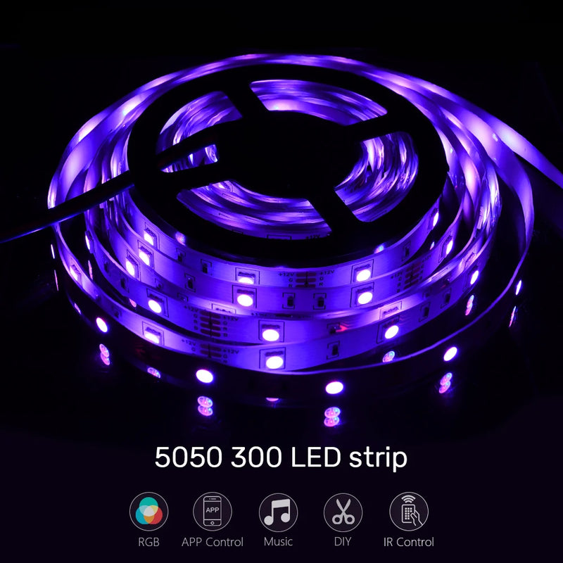 LED Strip Light, RGB 5050 Lights Music Sync Color Changing - Universo Shop