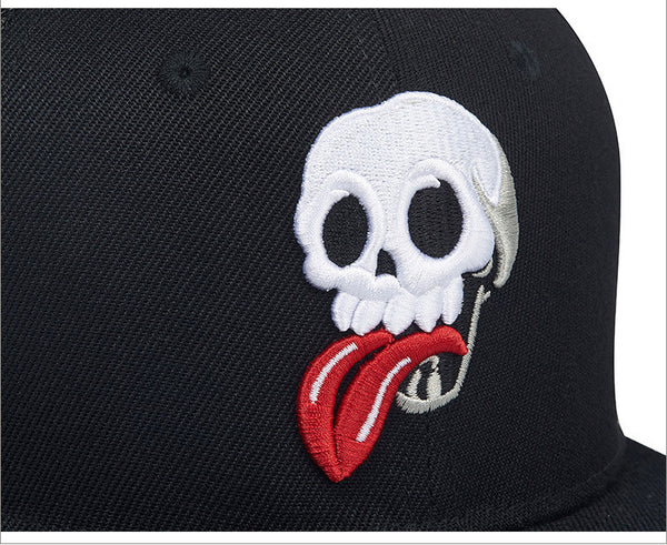 Embroidered Skull Hip Hop Polyester Hat - Universo Shop