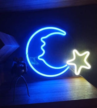 LED Neon Light, Acrylic Back Panel, Room Decoration Night Light - Universo Shop