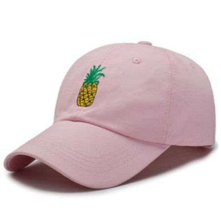 Embroidered Pineapple Baseball Cap Adjustable Cotton - Universo Shop