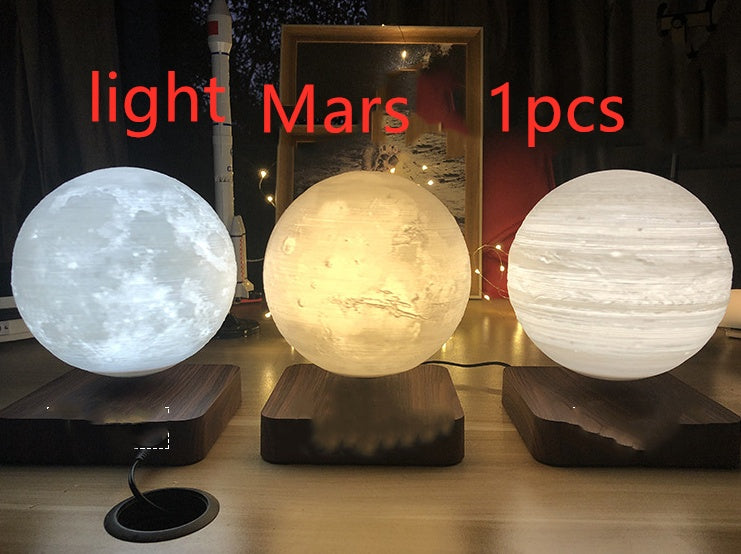 Magnetic Levitation Table Lamp Moon Light 3D Printing Planet Night Light - Universo Shop