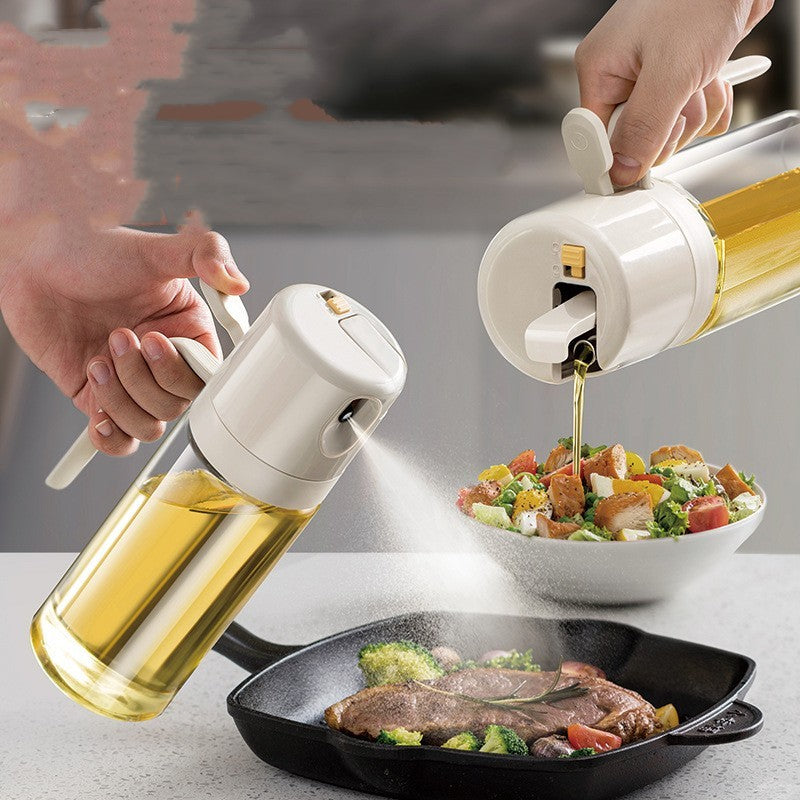 2 In 1 Oil Sprayer Bottle BBQ Cooking Oil Dispenser Olive Oil Pourers Sprayer Kitchen Baking Oil Mister Vinegar Bottle - Universo Shop