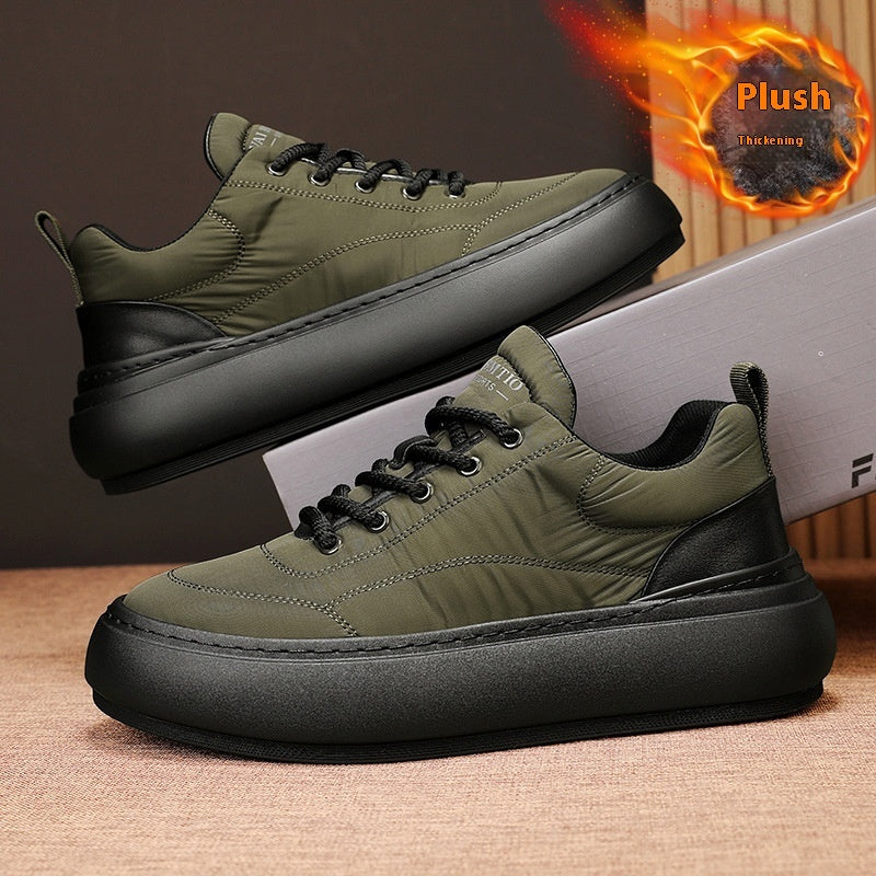 Men's Down Cloth Waterproof Warm Casual Shoes - Universo Shop