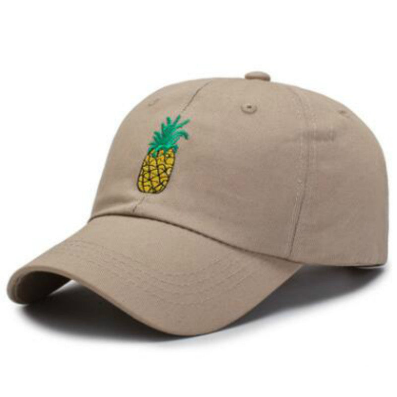 Embroidered Pineapple Baseball Cap Adjustable Cotton - Universo Shop