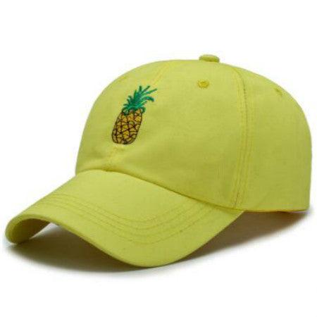 Embroidered Pineapple Baseball Cap Adjustable Cotton - Universo Shop