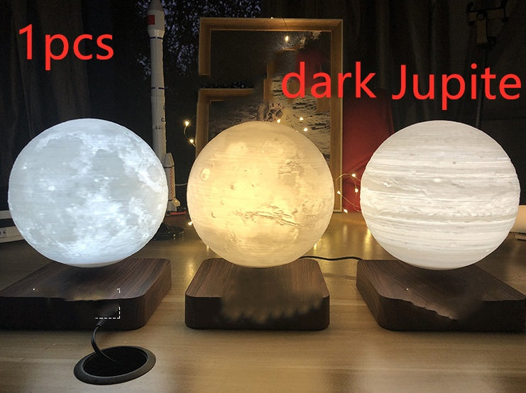 Magnetic Levitation Table Lamp Moon Light 3D Printing Planet Night Light - Universo Shop