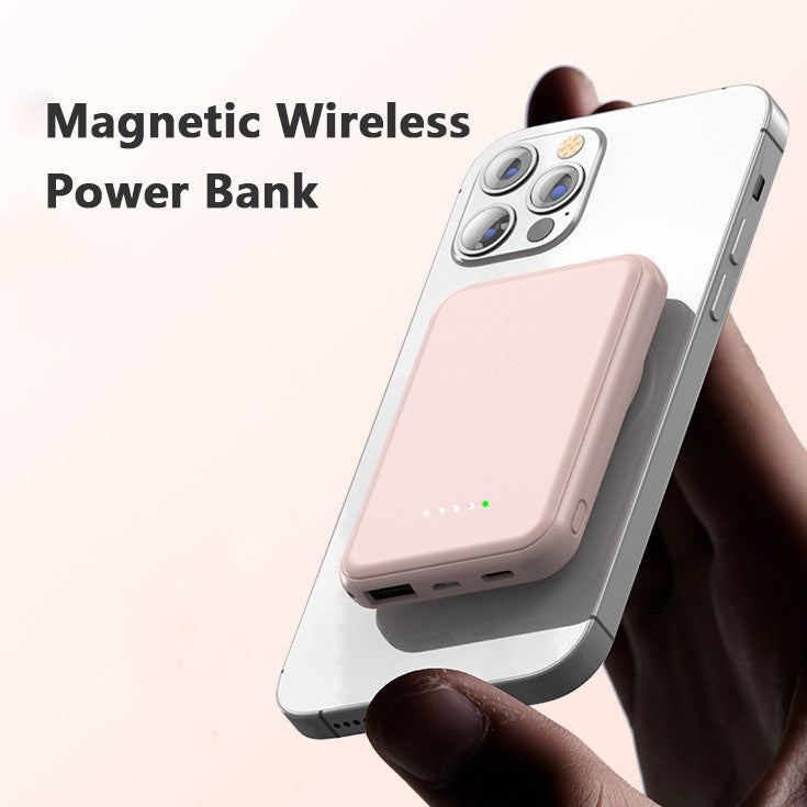 Mini Fast Charging Magnetic Wireless Power Bank 5000 MAh Portable - Universo Shop