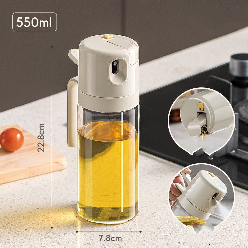 2 In 1 Oil Sprayer Bottle BBQ Cooking Oil Dispenser Olive Oil Pourers Sprayer Kitchen Baking Oil Mister Vinegar Bottle - Universo Shop