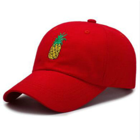 Embroidered Pineapple Baseball Cap Adjustable Cotton - Universo Shop