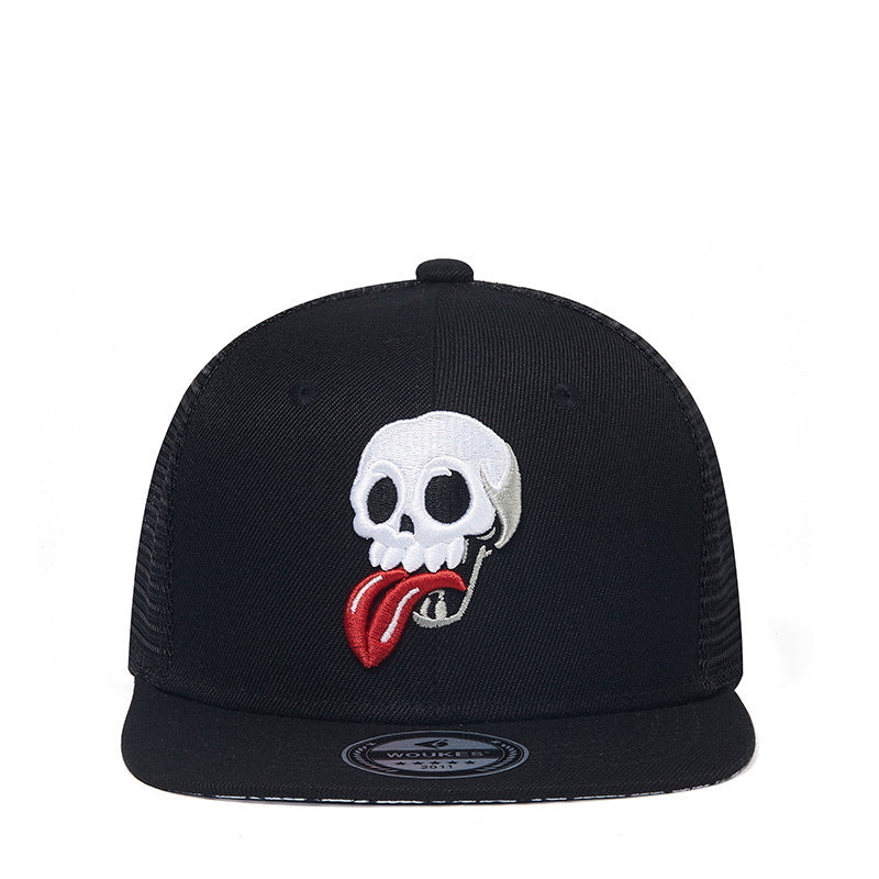 Embroidered Skull Hip Hop Polyester Hat - Universo Shop